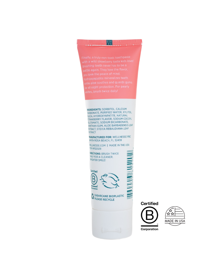Kids Strawberry Toothpaste Intro Pack - Fluoride-Free