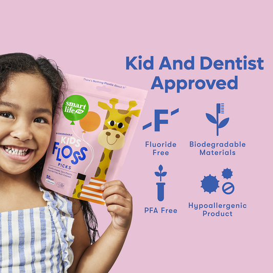 Biodegradable Kids Flossers | Unflavored | PFA Free