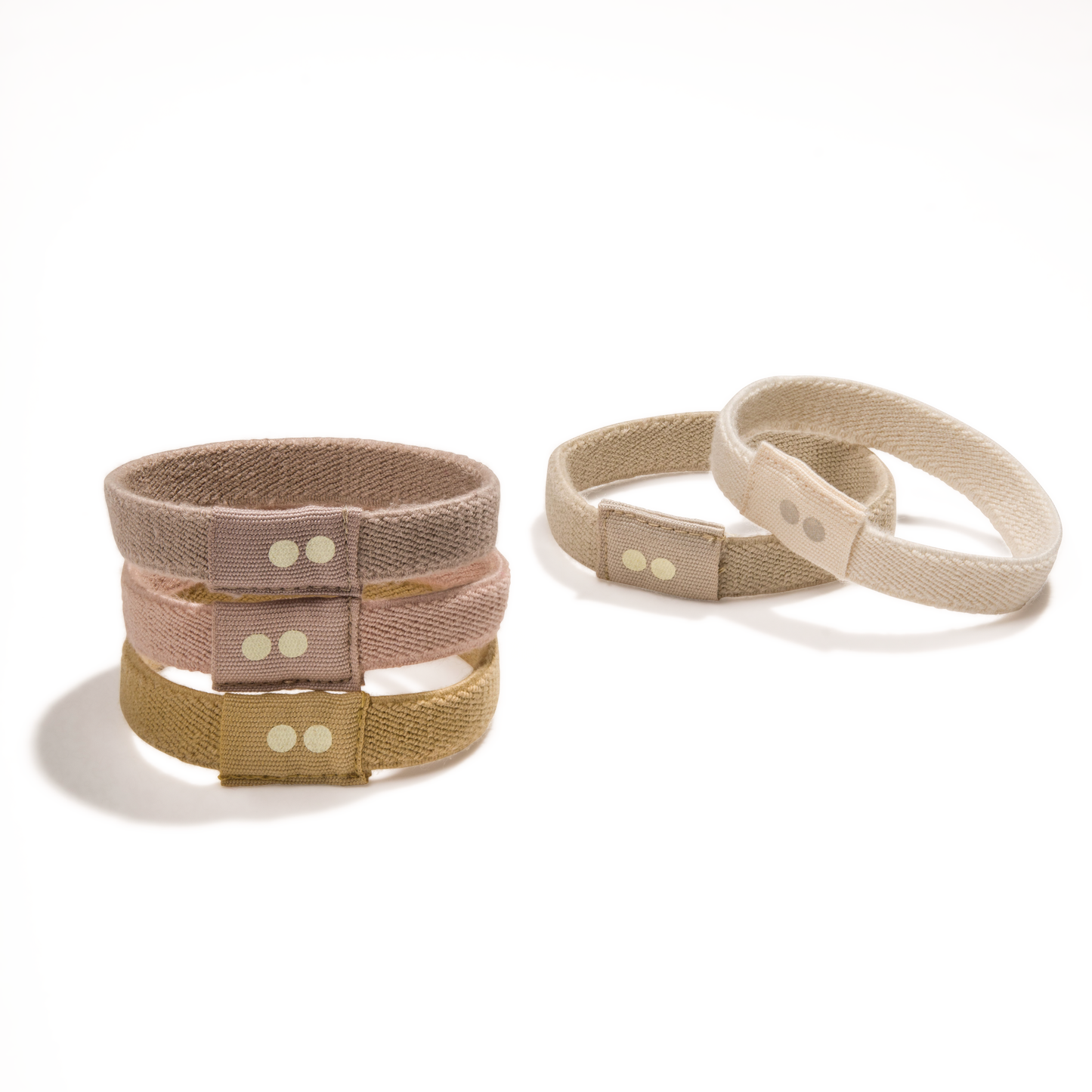 Plastic-free Flat Hair Ties - Biodegradable, Organic, Blond