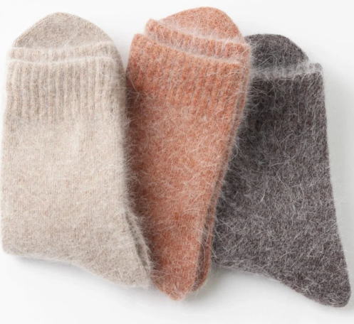 Wool Socks For Women Cozy Wool Angora Socks Winter Warm