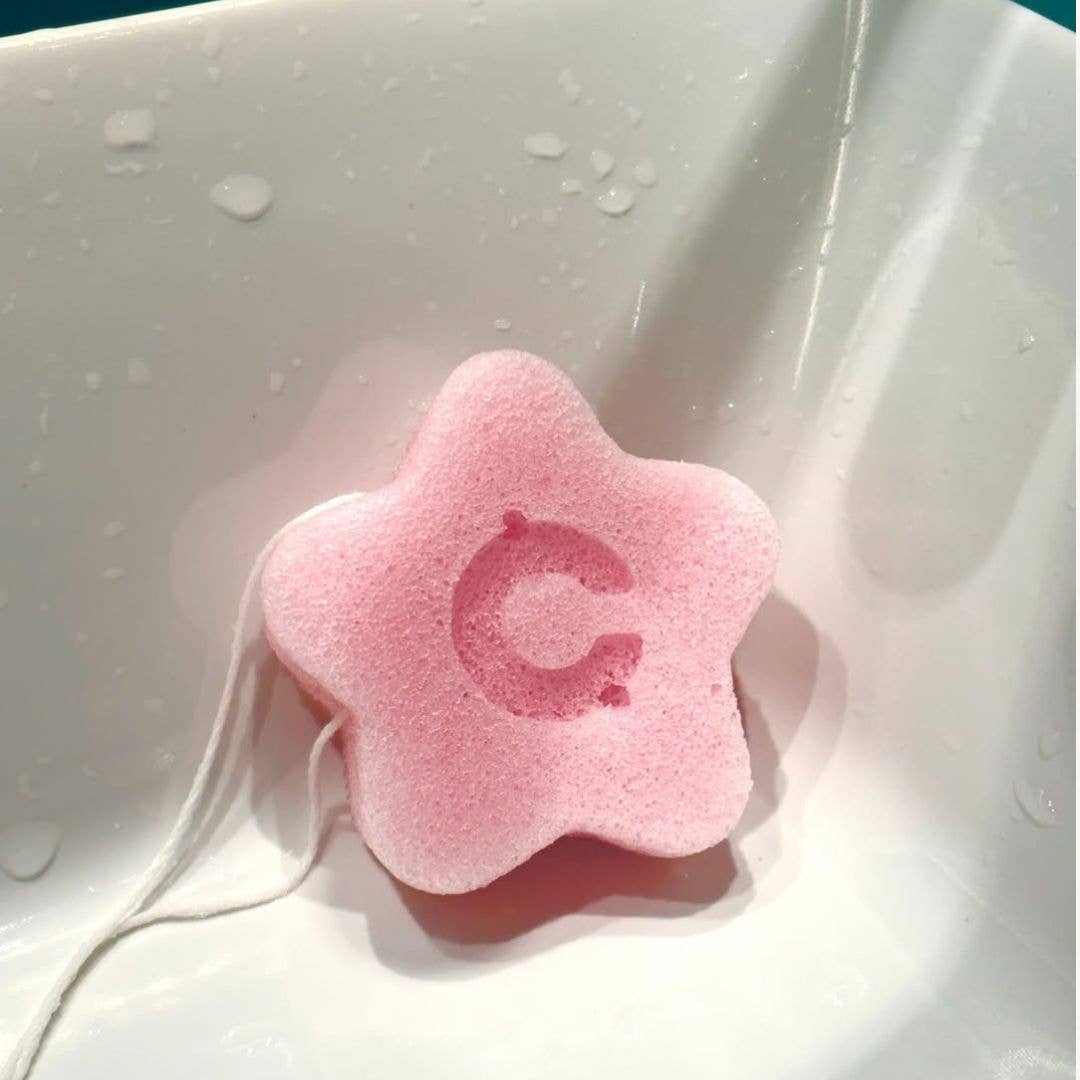 Cherry Blossom Konjac Face Sponge - Gentle Exfoliator