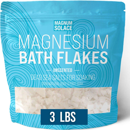 Magnesium Bath Flakes, Dead Sea Bath Salts, Unscented