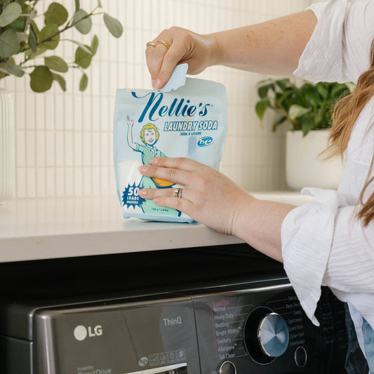 Nellie's Laundry Soda – Powder Detergent - 50 Load Pouch