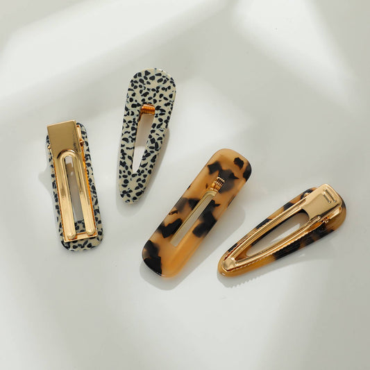Adorro Gemma Core | Printed Barrette Hair Clip (Set of 2)