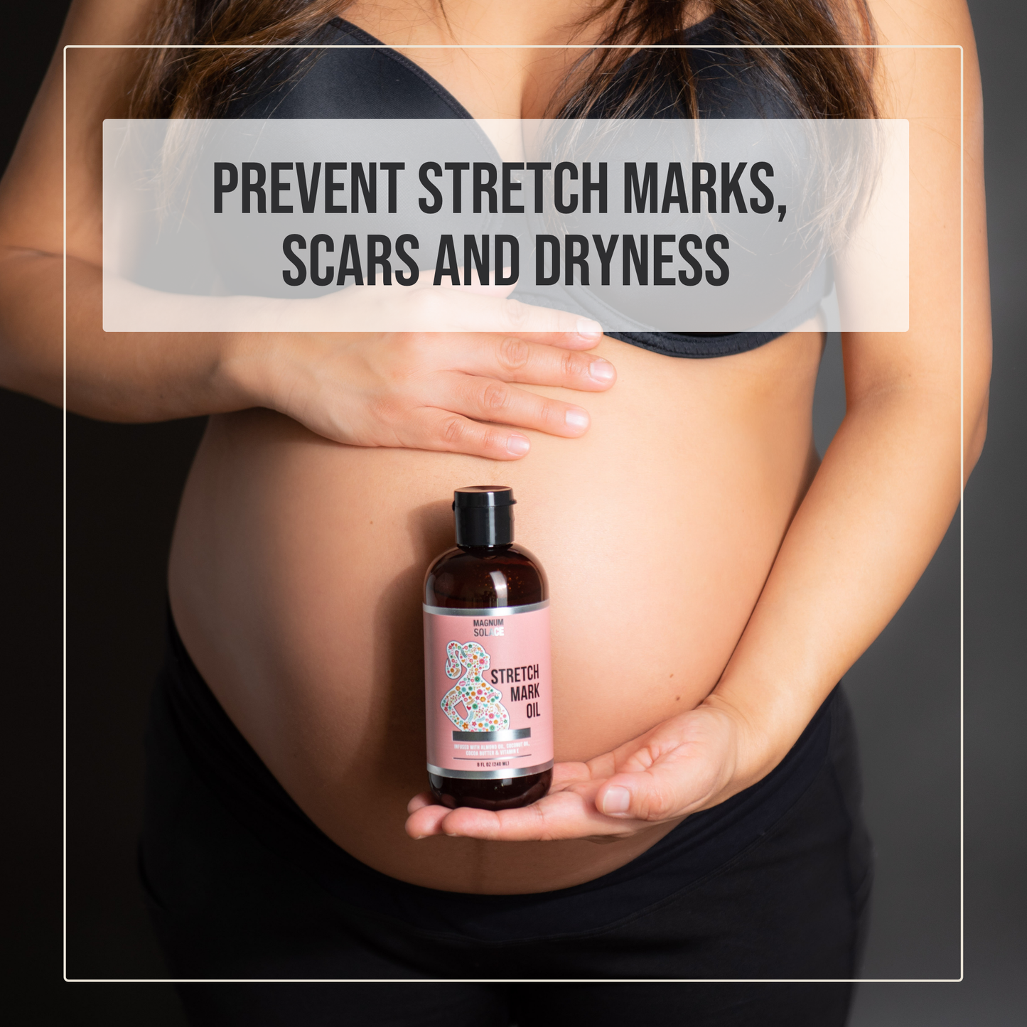 Stretch Mark Oil for Pregnancy - Cocoa Butter, Almond Oil