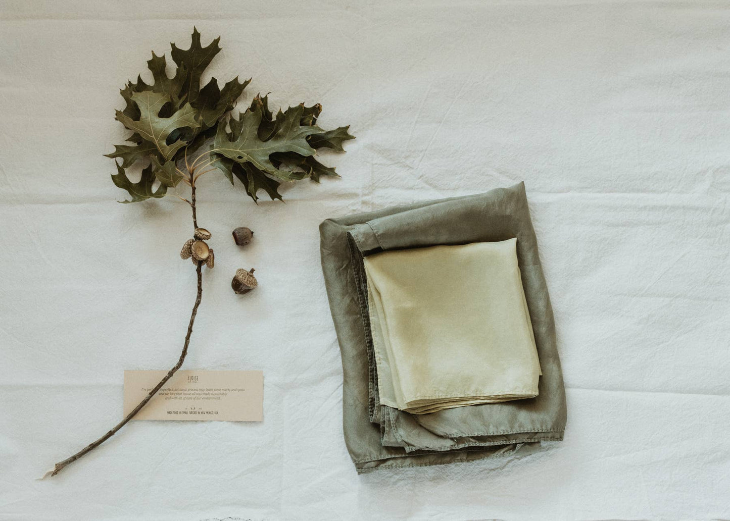 Hand Dyed 100% Silk Scarves Neutral Earthy tones