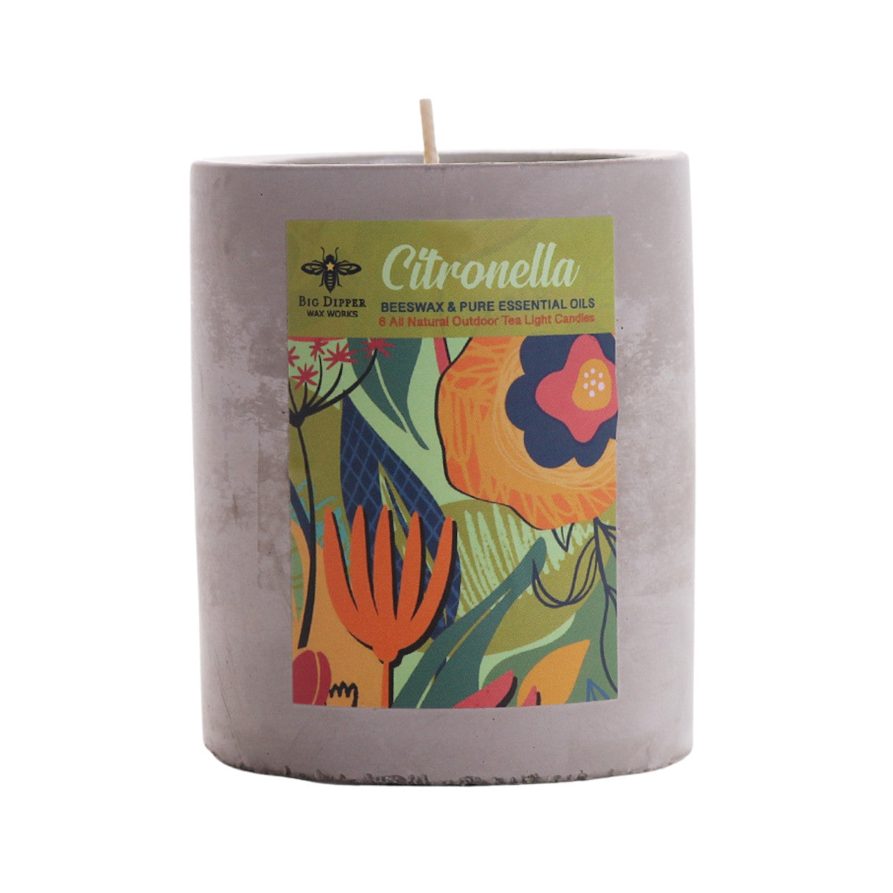 Big Dipper Wax Works Concrete Citronella Cup