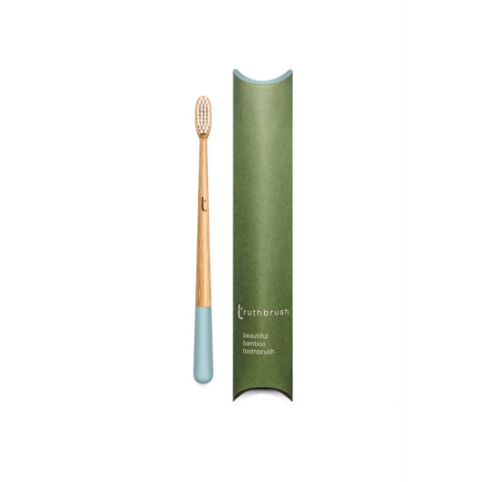 Glacial Blue Truthbrush with Medium Castor Oil Bristles