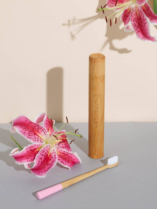 Petal Pink Truthbrush with Medium Castor Oil Bristles