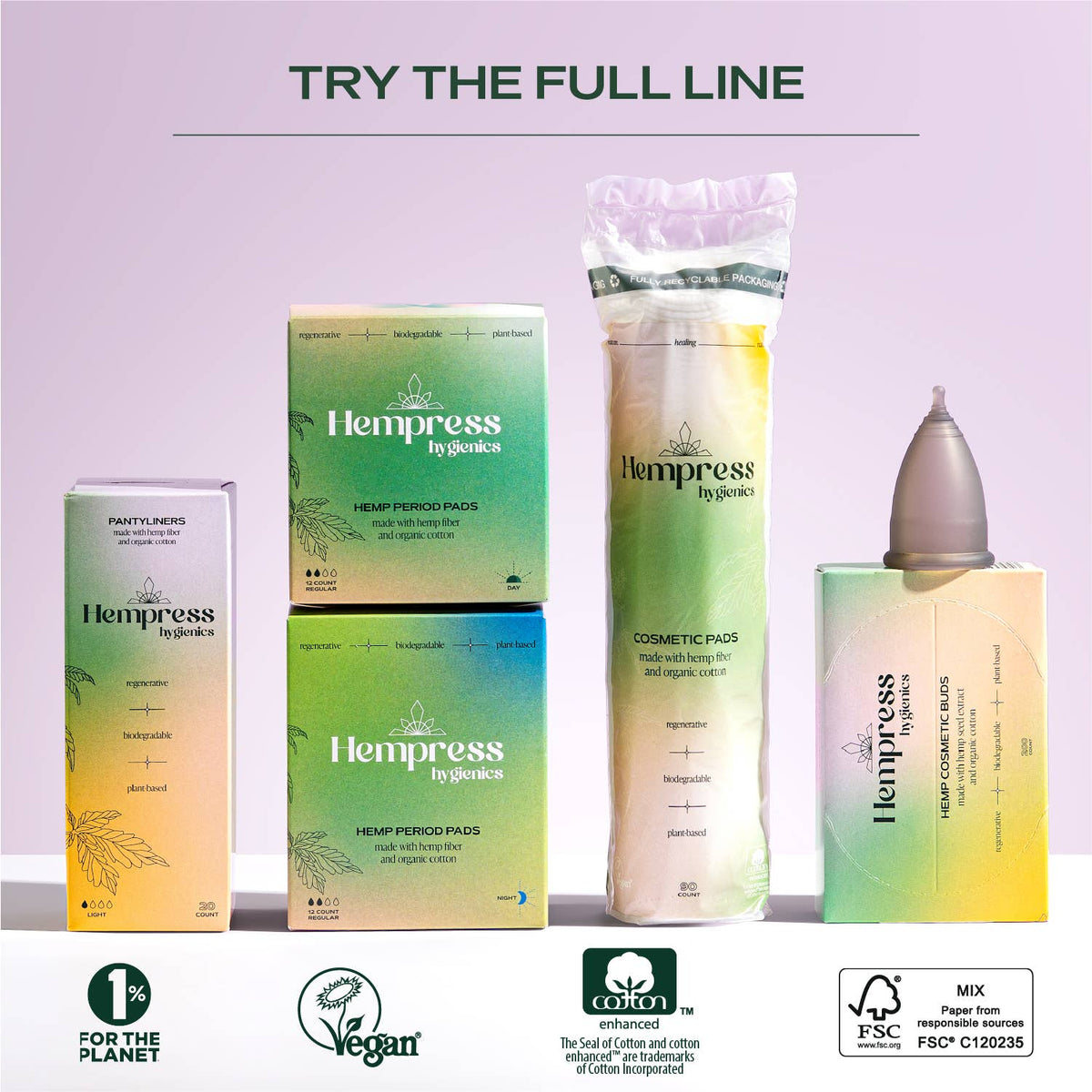 Hemp & Cotton Swabs