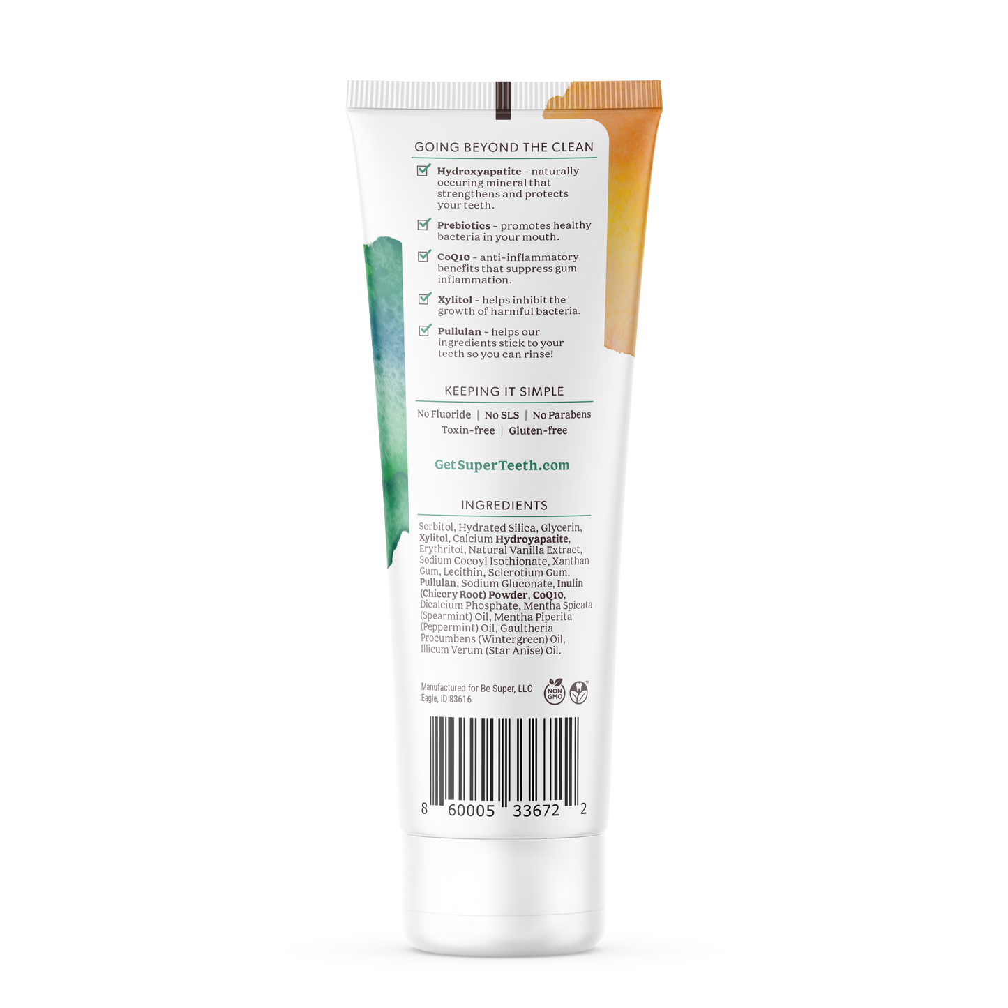 Prebiotic Mineral Toothpaste with Hydroxyapatite - Mint