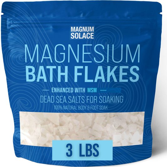 Magnesium Bath Flakes, Bath Soak/Foot Soak With MSM