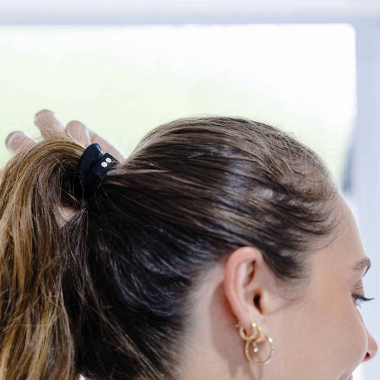 Plastic-Free Hair Ties - Best-Selling Black Organic Elastics