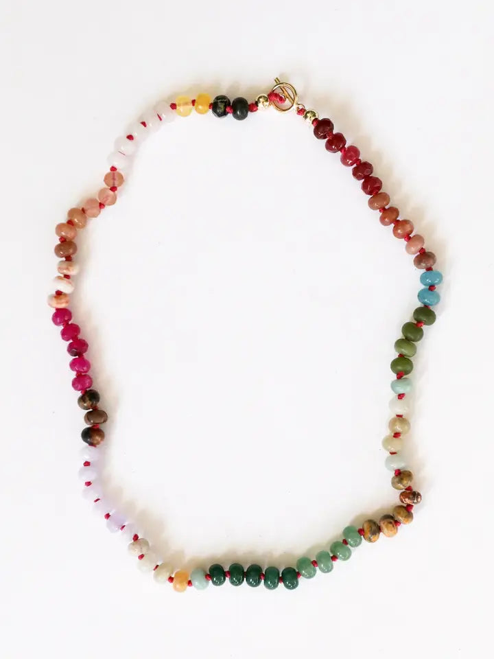 Canyon Leaf Natural Gemstone Necklace