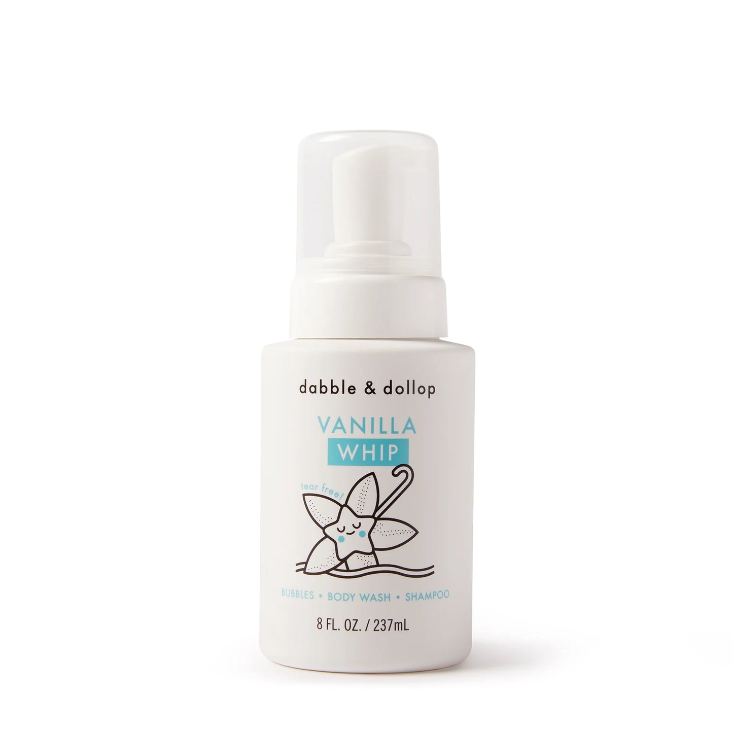 Dabble & Dollop All Natural Vanilla Shampoo, Body Wash, & Bubbles