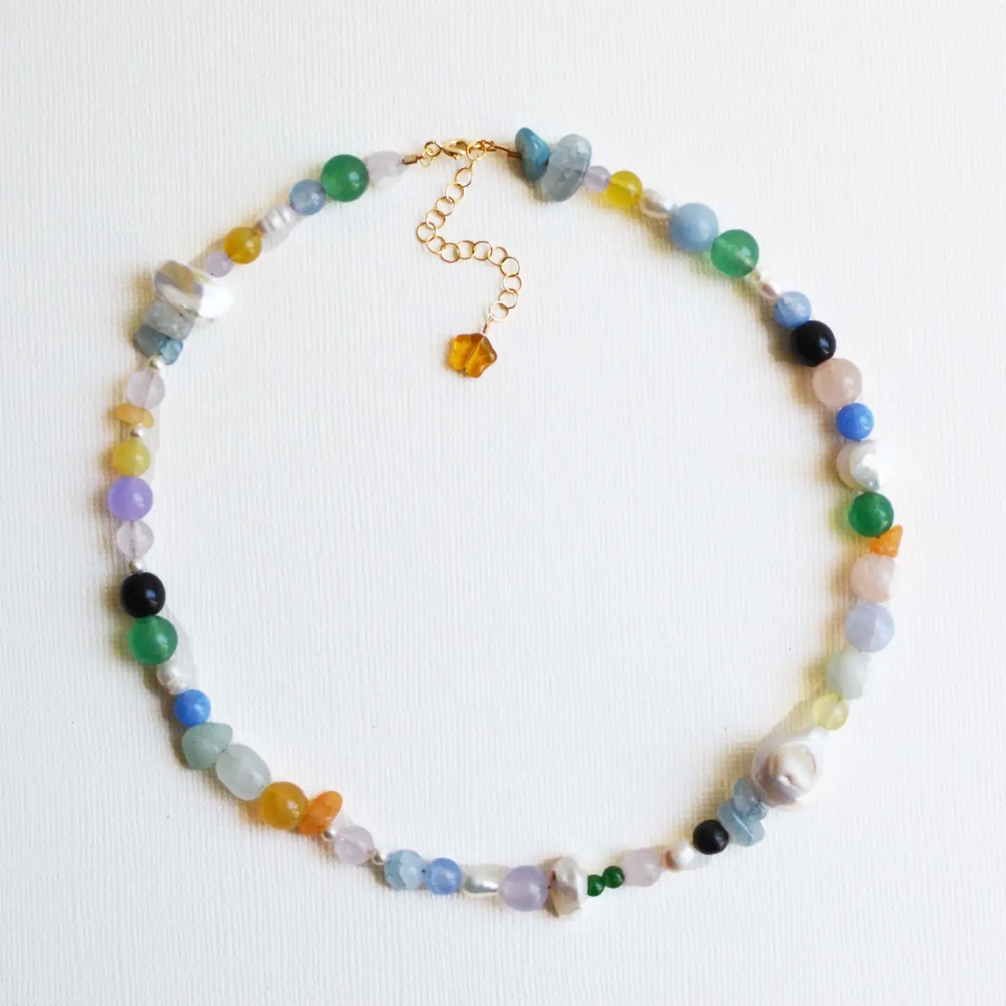 Gem & Blue Trove Bead Necklace