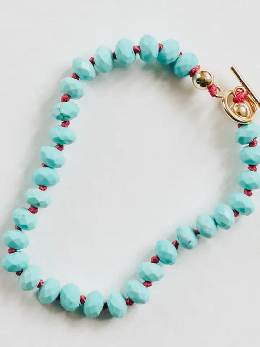 Canyon Leaf Natural Gemstone Bracelet