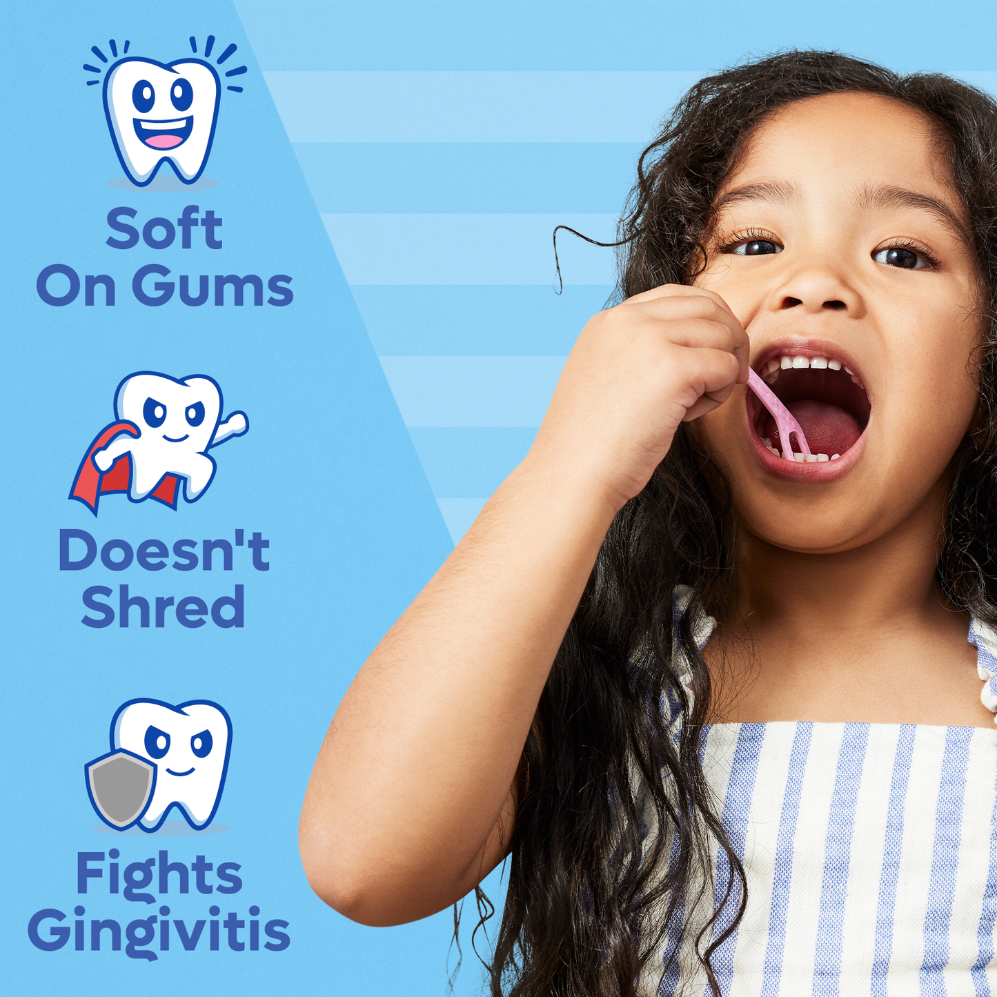Biodegradable Kids Flossers | Unflavored | PFA Free