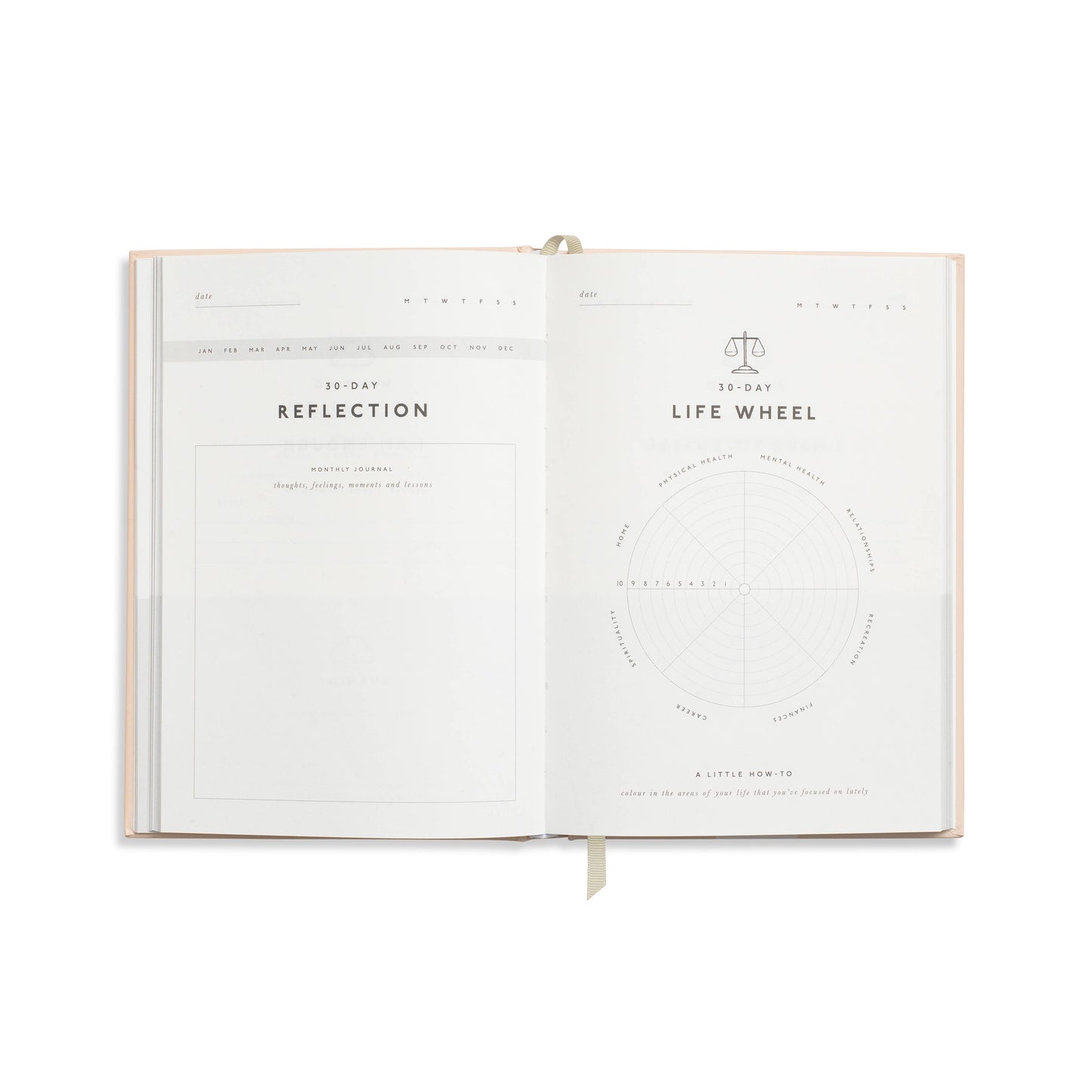Guided Gratitude Journal, A5 Hardcover - Stay Grounded