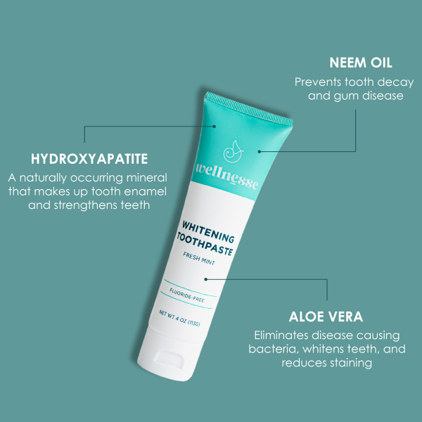 Whitening Toothpaste Intro Pack - Fluoride-Free, Fresh Mint