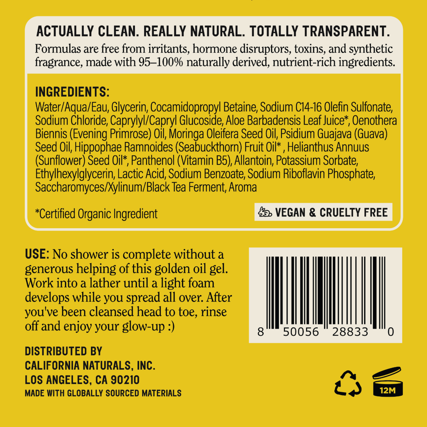 Glow Oil Body Wash 16.5oz