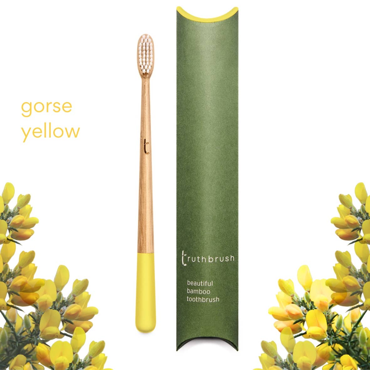 Gorse Yellow Truthbrush with Medium Castor Oil Bristles