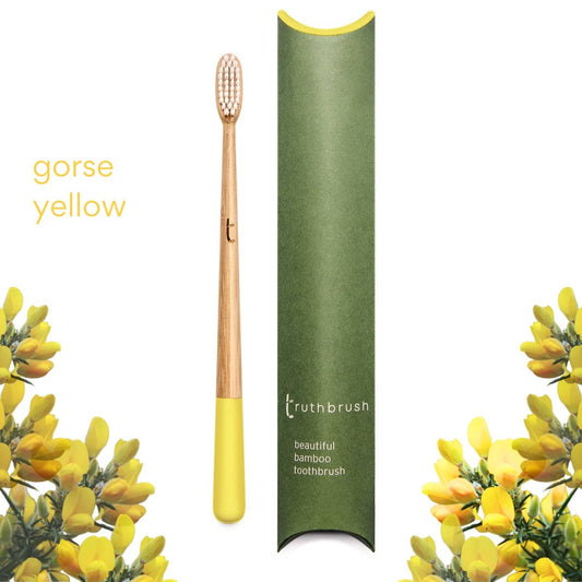 Gorse Yellow Truthbrush with Medium Castor Oil Bristles