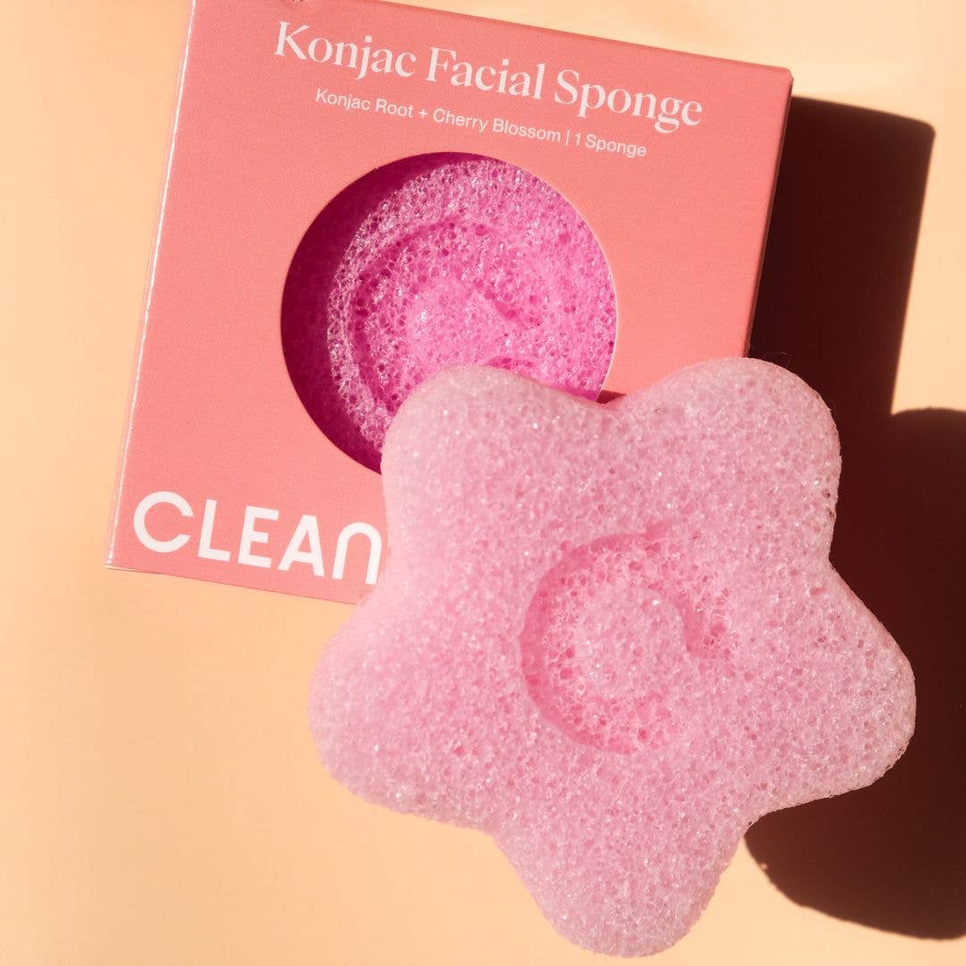 Cherry Blossom Konjac Face Sponge - Gentle Exfoliator