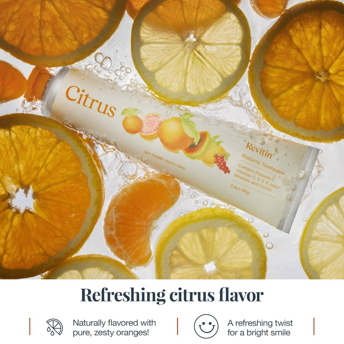 Fluoride-Free Prebiotic Tooth Gel, Citrus | Revitin