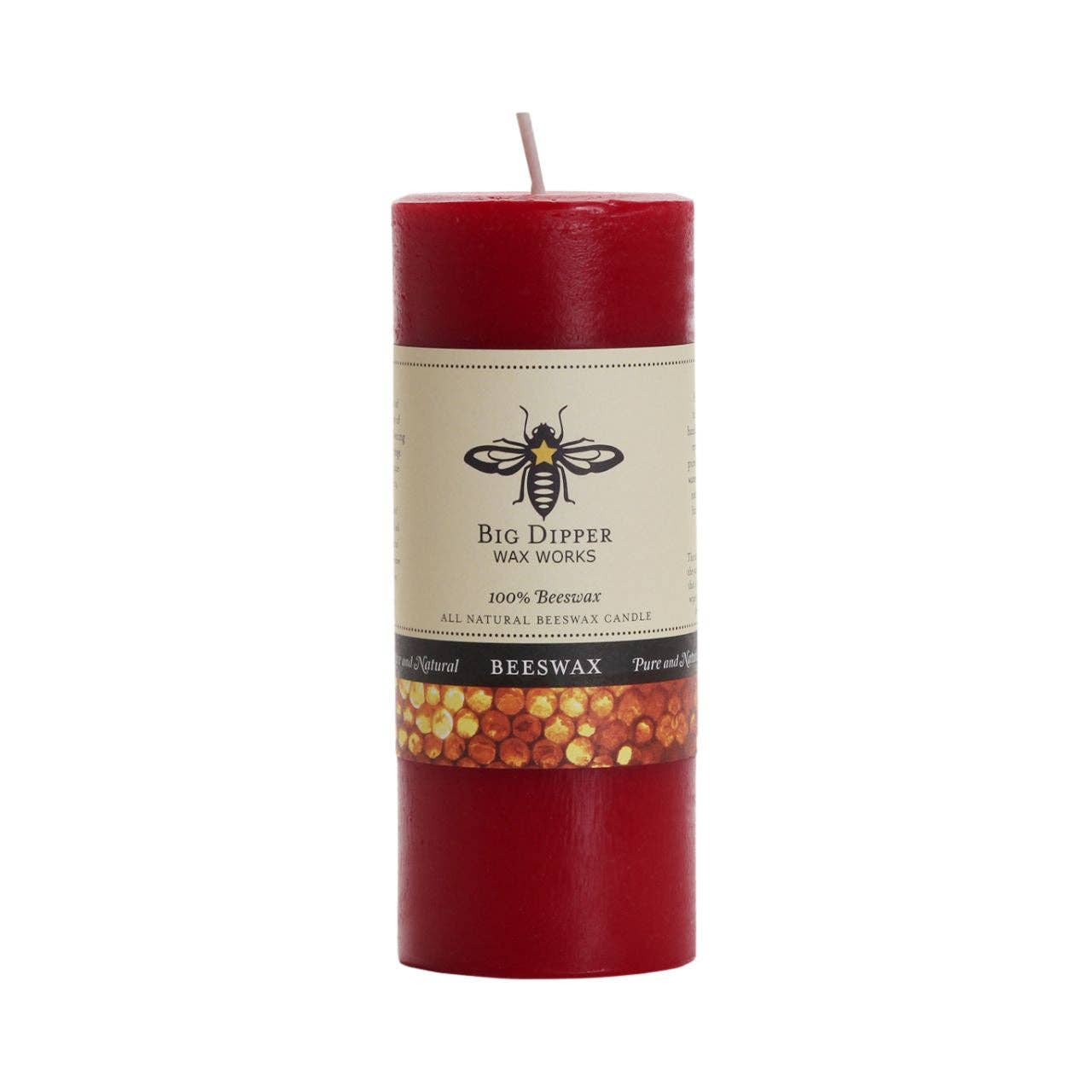 Pillar Candles – 100% Pure Beeswax – Multiple Sizes & Colors