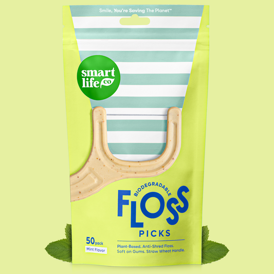 Biodegradable Floss Picks | Mint | PFA Free
