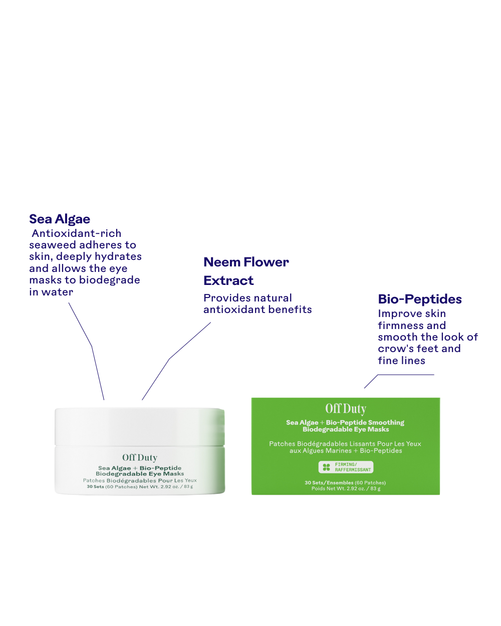 OffDuty™Sea Algae + Bio-Peptide Smoothing Biodegradable Eye