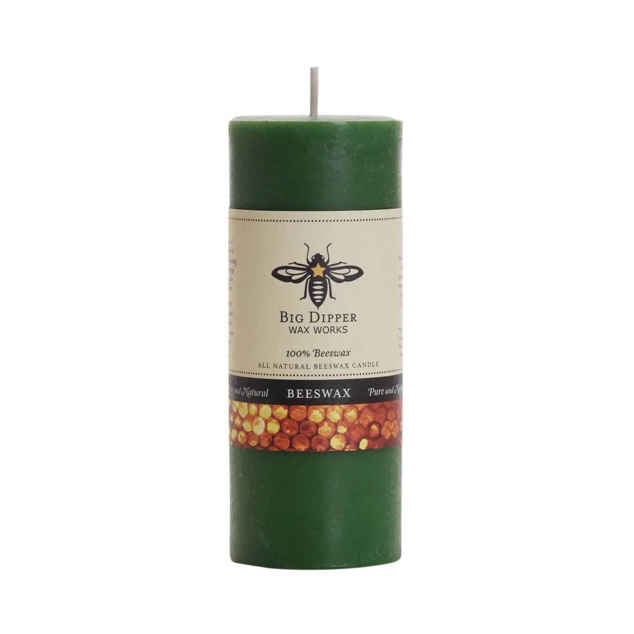 Pillar Candles – 100% Pure Beeswax – Multiple Sizes & Colors