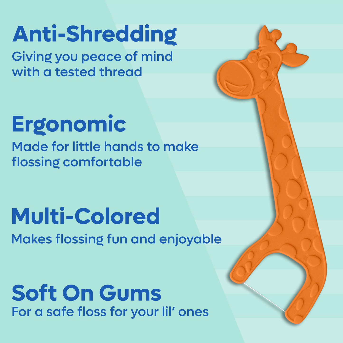 Biodegradable Kids Flossers | Mint | PFA Free