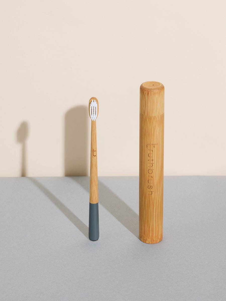 Storm Grey Truthbrush with Medium Castor Oil Bristles