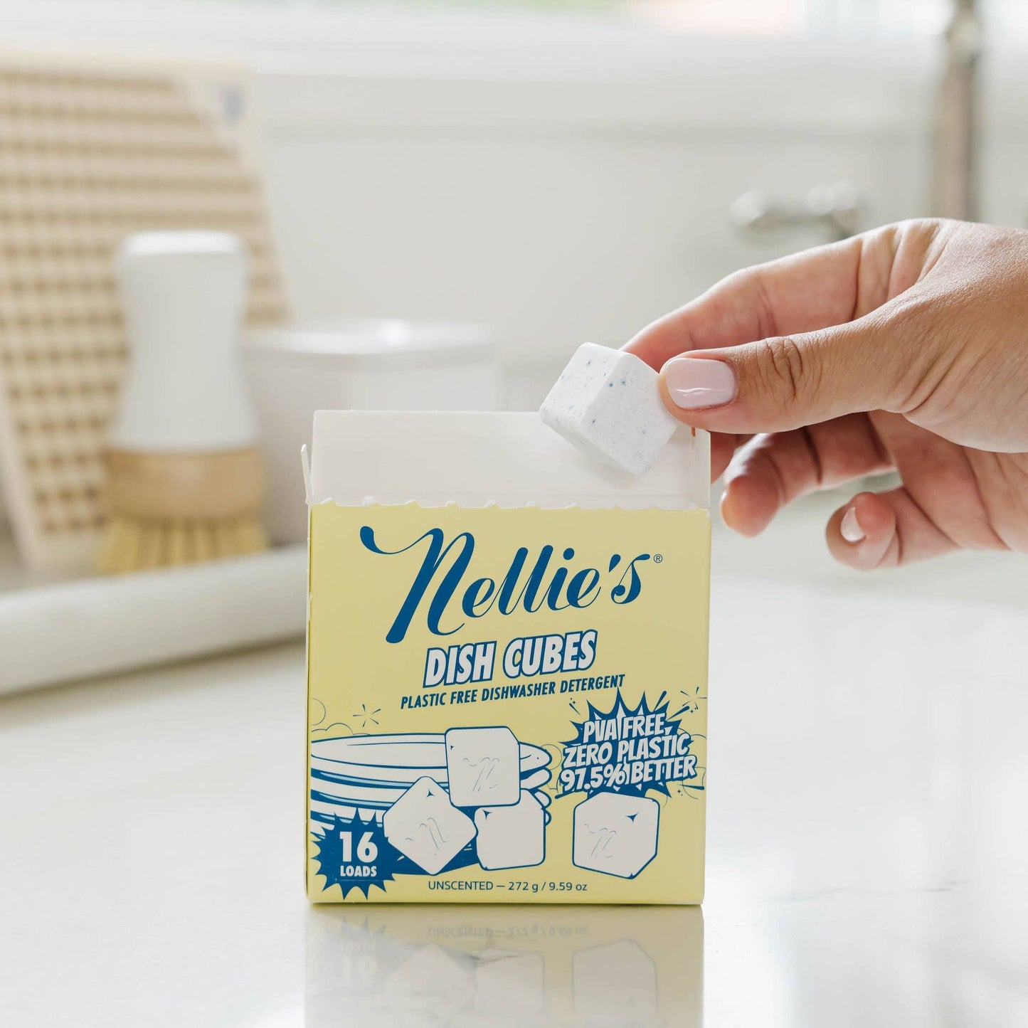 Dish Cubes - Plastic-Free Dishwasher Tablets - 16 Load Box