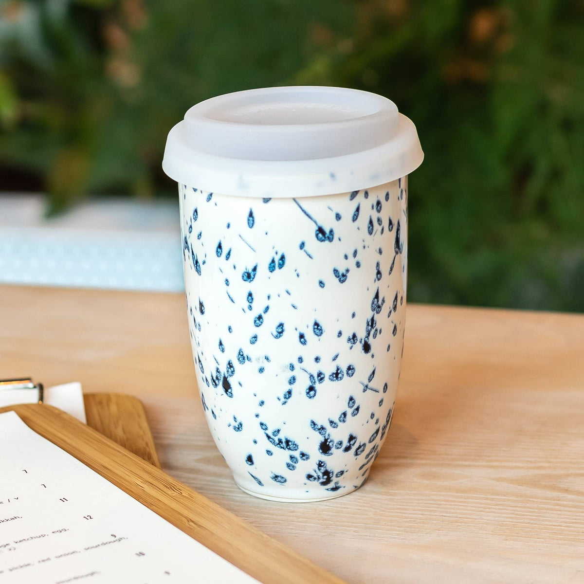 Orchid Ceramic Travel Mug