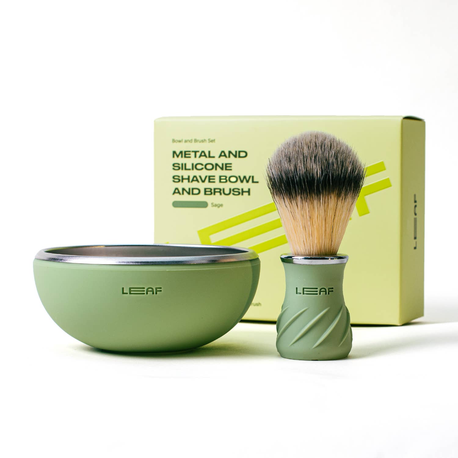 Leaf Shave Shave Bowl and Brush - Thumbnail 4