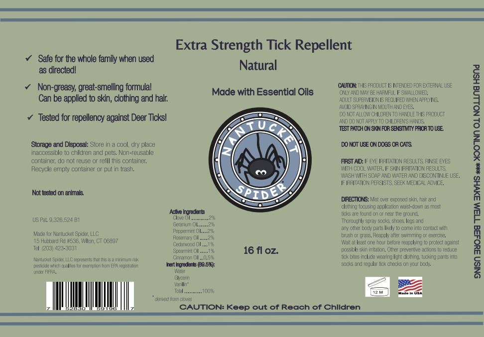 Extra Strength Natural Tick Repellent Spray