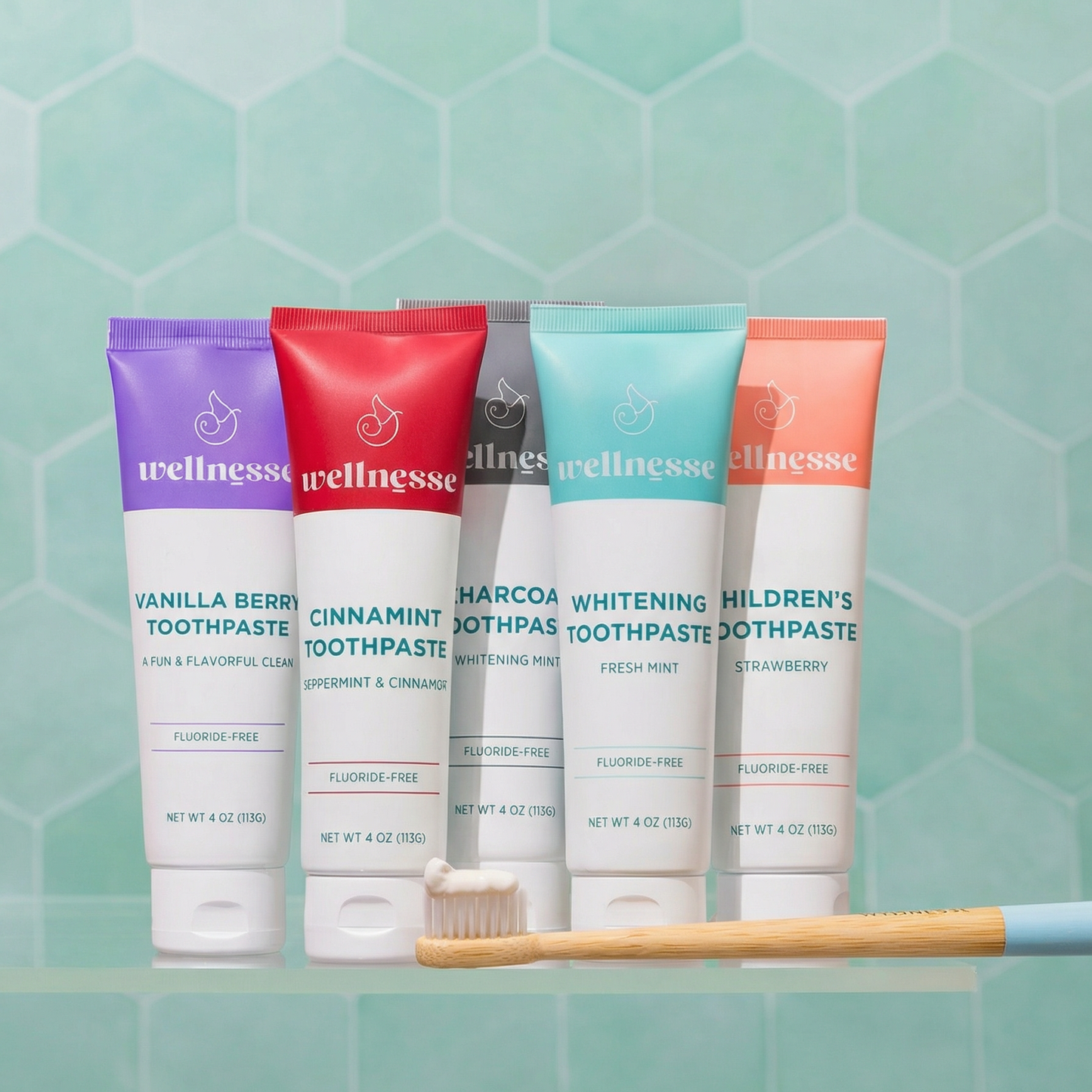 Whitening Toothpaste Intro Pack - Fluoride-Free, Fresh Mint