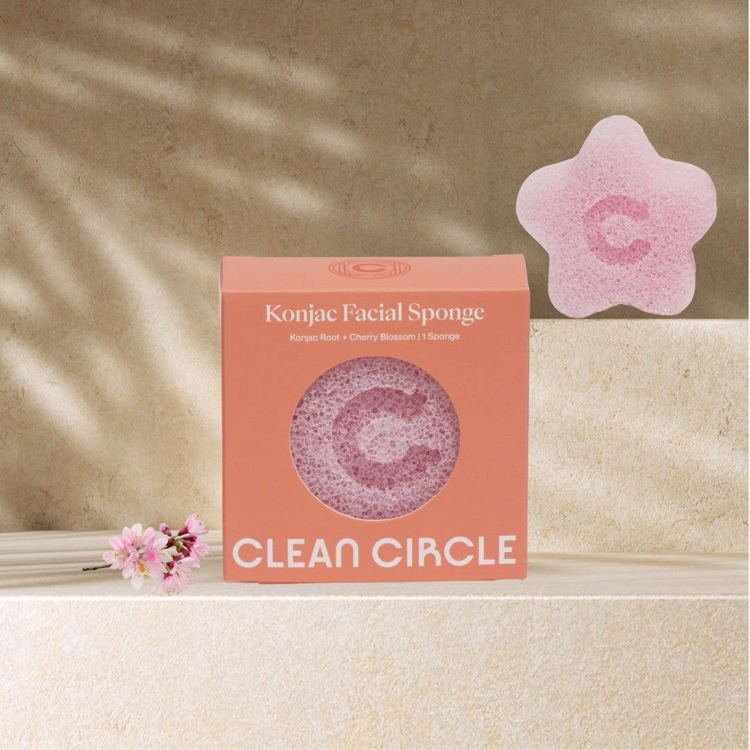 Cherry Blossom Konjac Face Sponge - Gentle Exfoliator