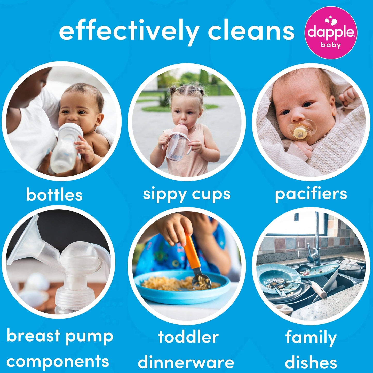 Dapple Baby Bottle & Dish Soap-Fragrance Free 34 oz.