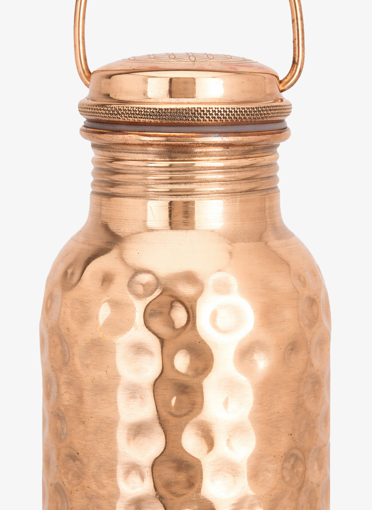 Hammered Tamba Copper Water Bottle