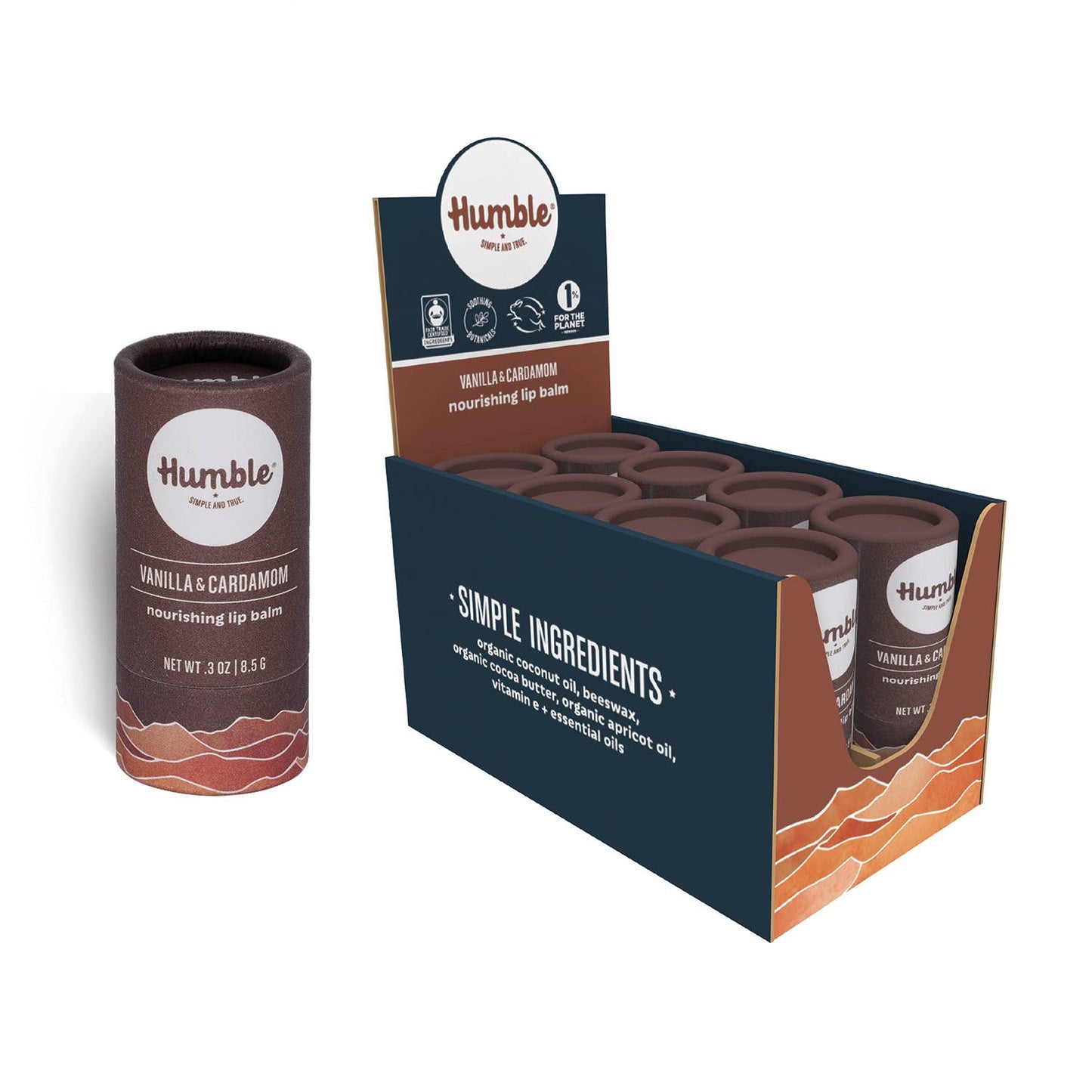 Vanilla & Cardamom Plastic-free Lip Balm