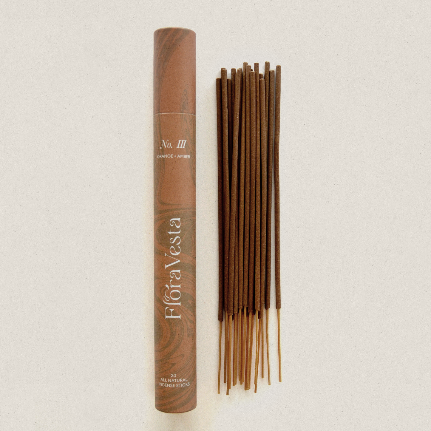 Orange and Amber Botanical Incense / All Natural Warm Citrus