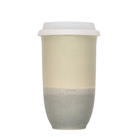 Mist Ceramic Travel Cup – 16oz with Lid & Sleeve