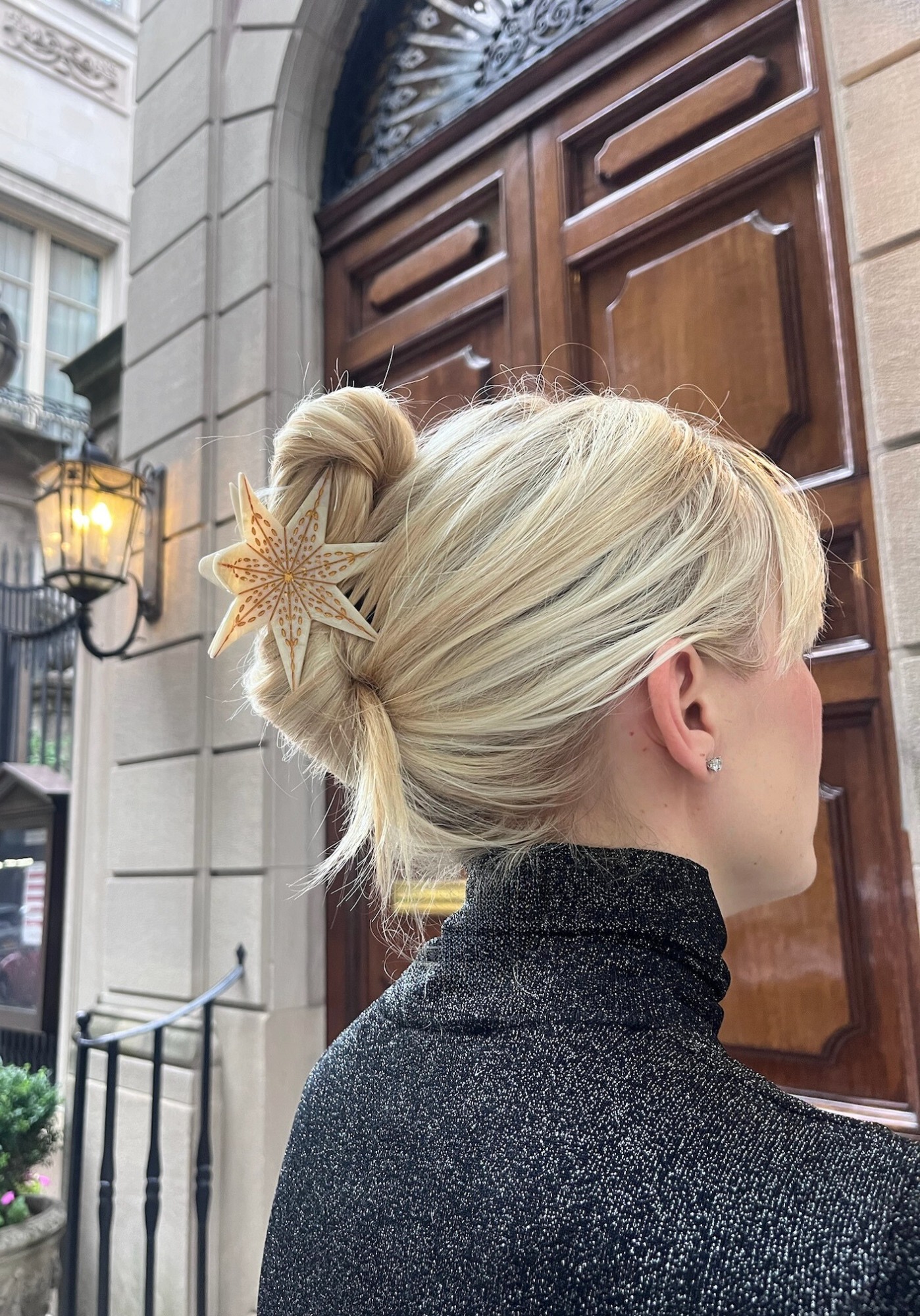 Hand-painted Celestial Star Claw Hair Clip | Eco-Friendly