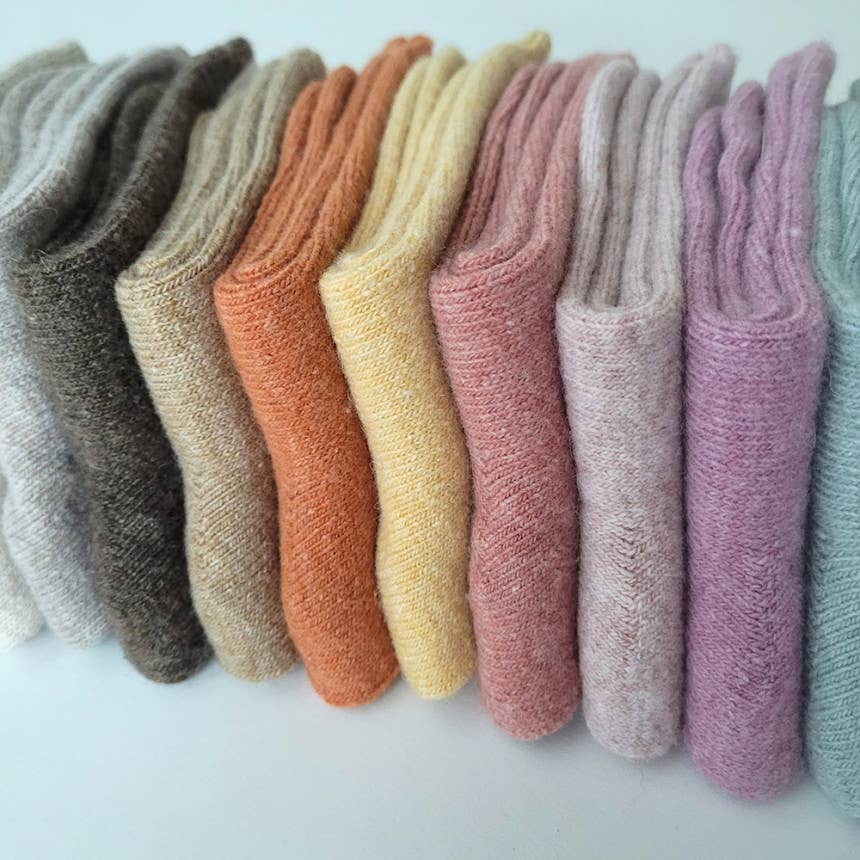 Premium Line 17 Color Options Cashmere Wool Socks