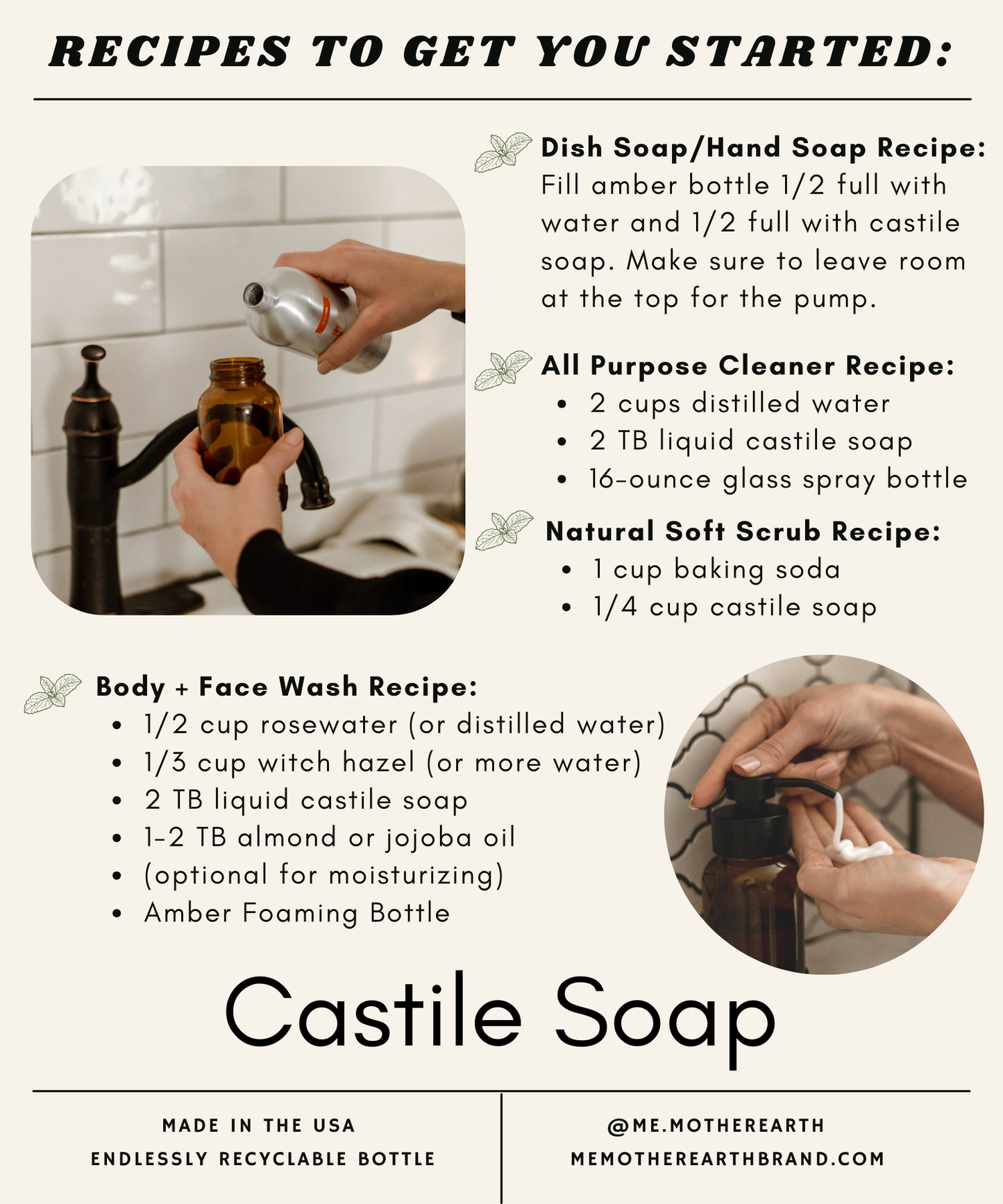 Liquid Castile Soap- Multipurpose Soap