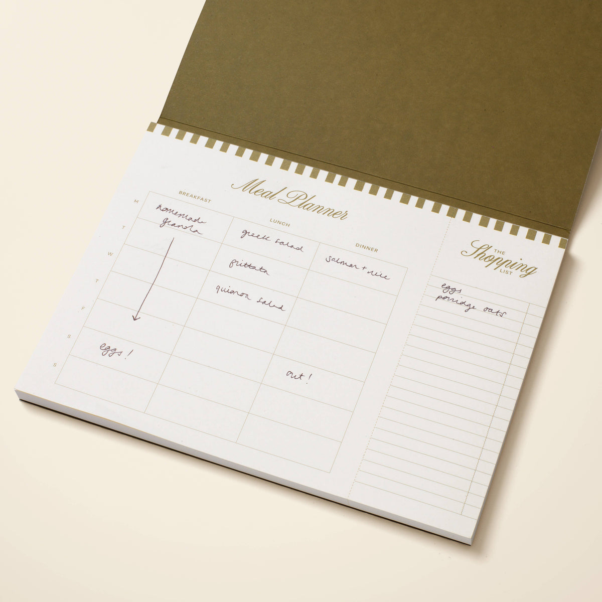Undated Weekly Meal Planner - Cherry